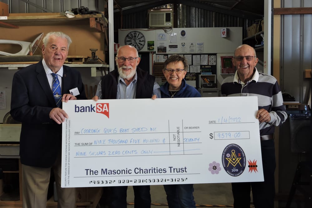 Charitable donation goes a long way for Coorong Quays Boat Shed post image