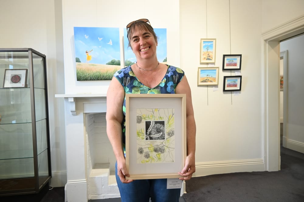 Artist leaves mark on gallery post image