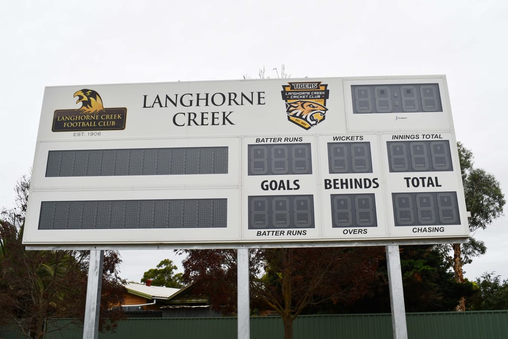 Scoreboard brings ‘new era’ for Langhorne Creek sporting clubs post image