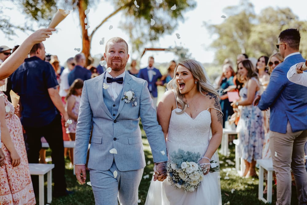 Newlyweds struck by Cupid's arrow post image