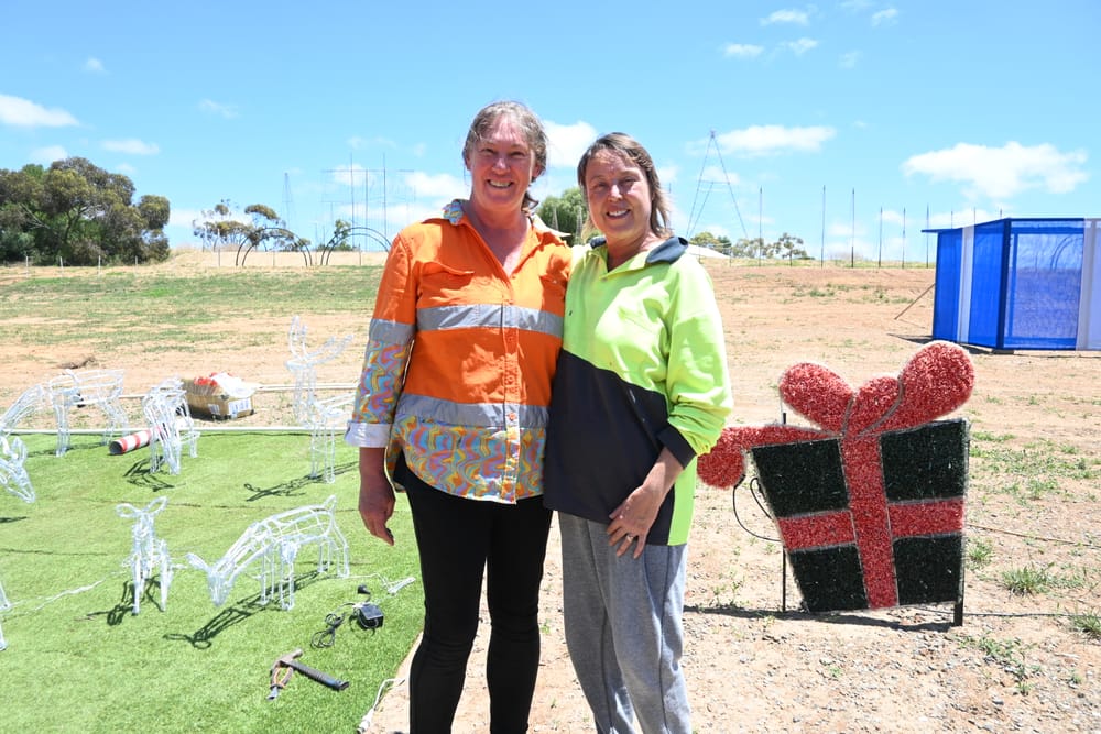 REBUILDING: Chaplins keep mega display going one year after theft post image