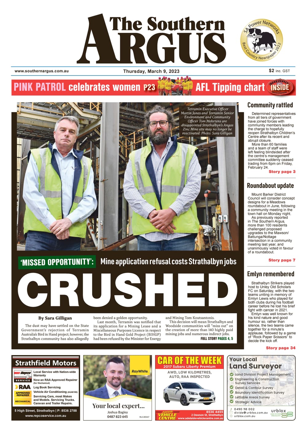 The Southern Argus - March 9, 2023 post image