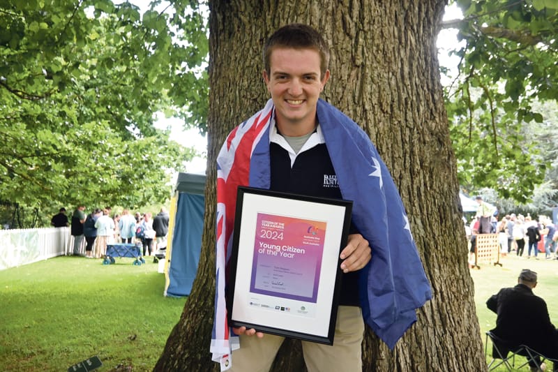 Young farmer showcases local agriculture post image