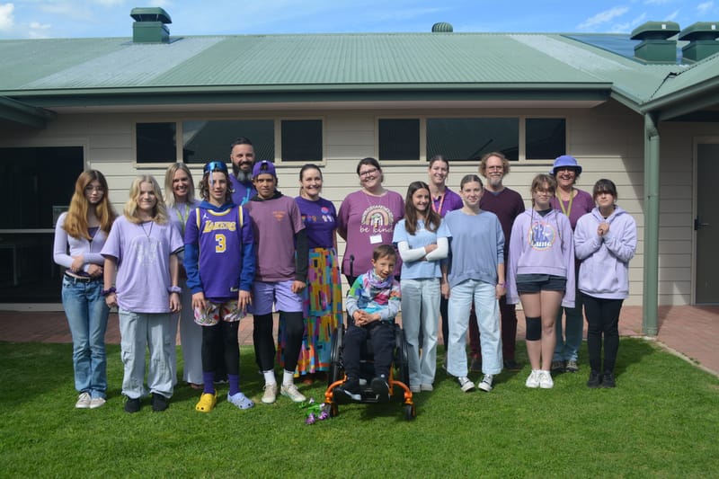 Power of purple on display at schools post image