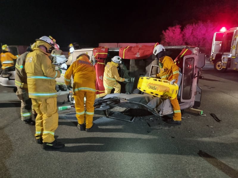 Volunteers train for car crash post image