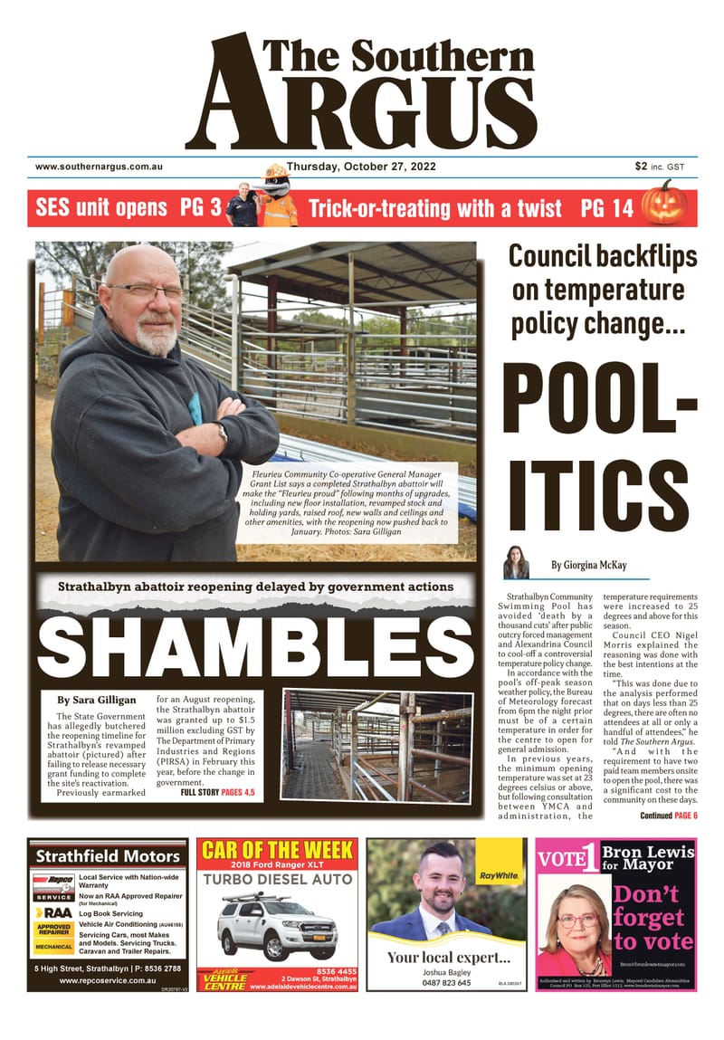 The Southern Argus - October 27, 2022 post image
