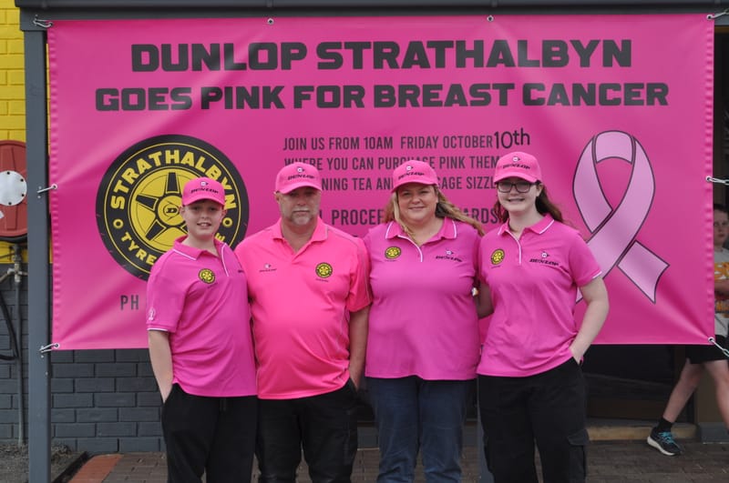 Strathalbyn Tyre Service goes pink for breast cancer post image