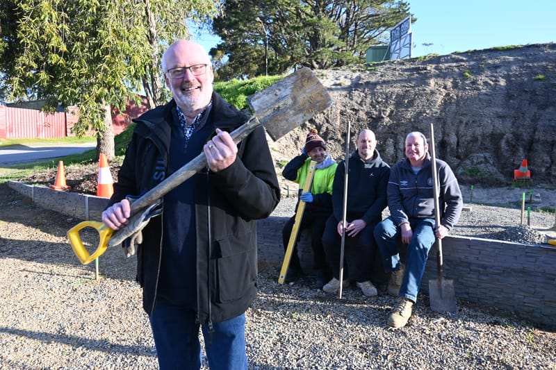 Laying foundations for war memorial post image