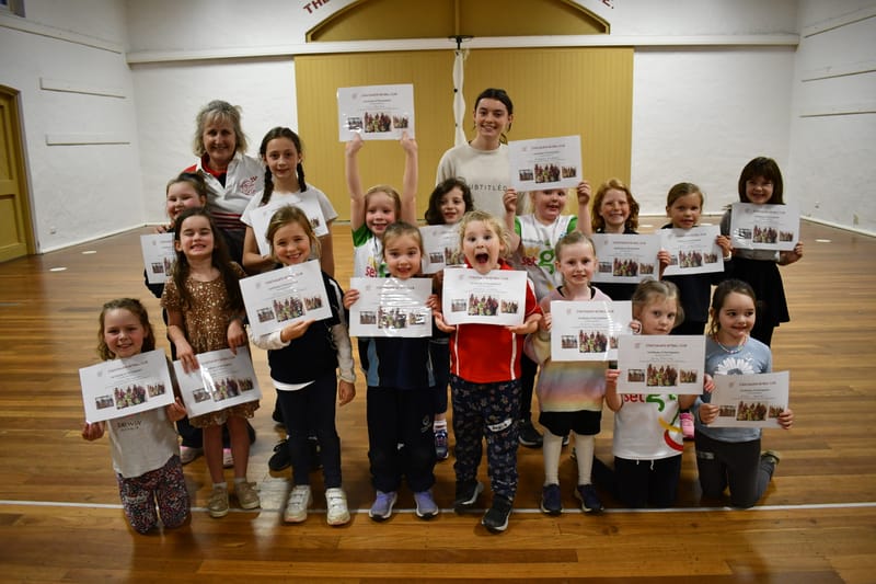 Junior Strathalbyn netballers reach graduation goal post image