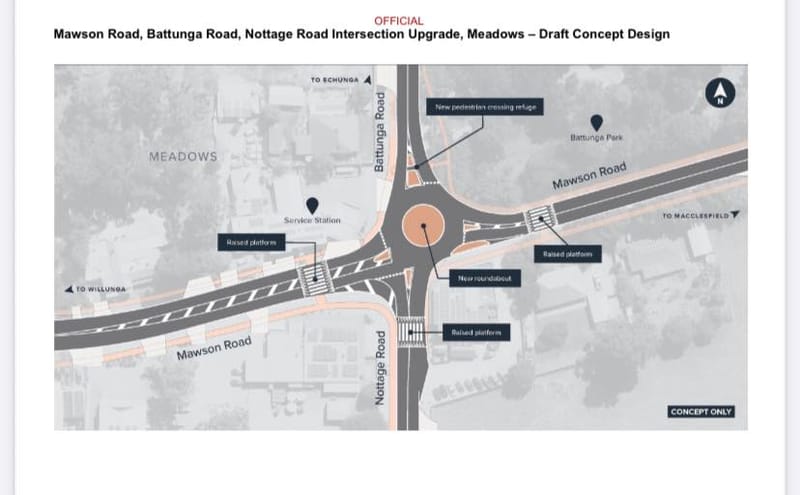 Feedback sought on roundabout design at Meadows post image