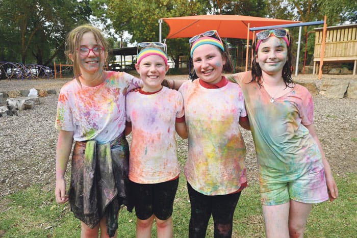 Colour rains down on Macclesfield Primary students post image