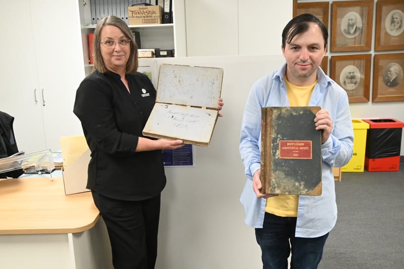 Historic Mount Barker Show minute book found post image