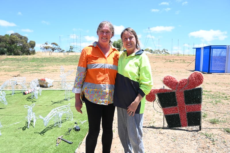 REBUILDING: Chaplins keep mega display going one year after theft post image