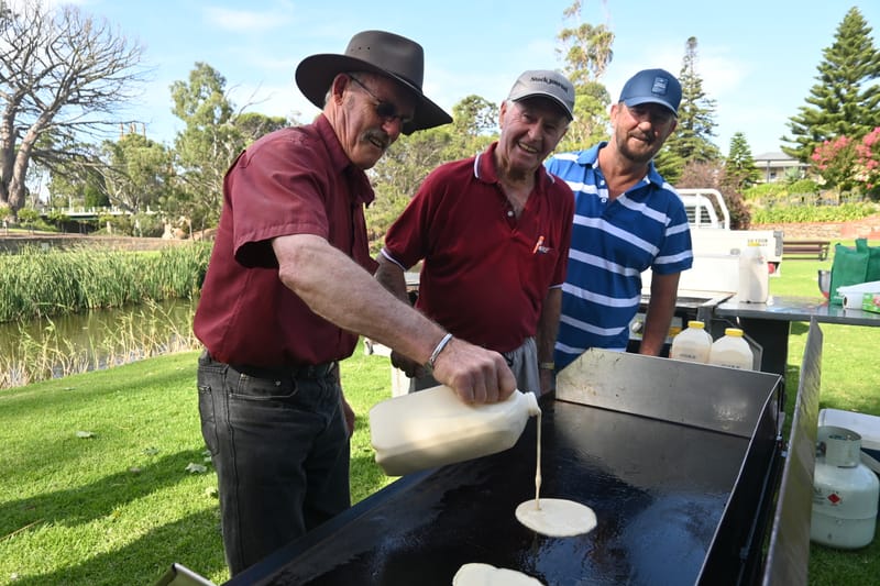 Pouring pancakes in the park for annual tradition post image