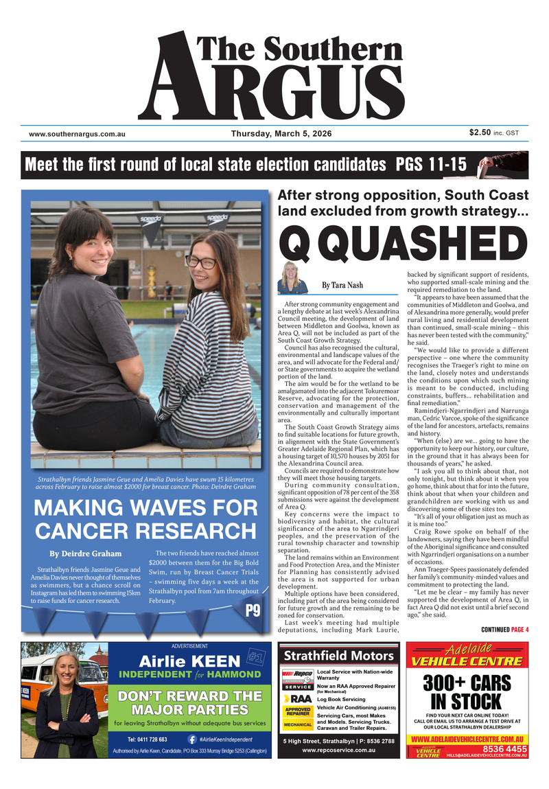 The Southern Argus - March 5, 2026 post image